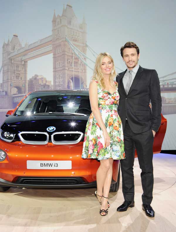 Sienna Miller and James Franco at the launch of the i3