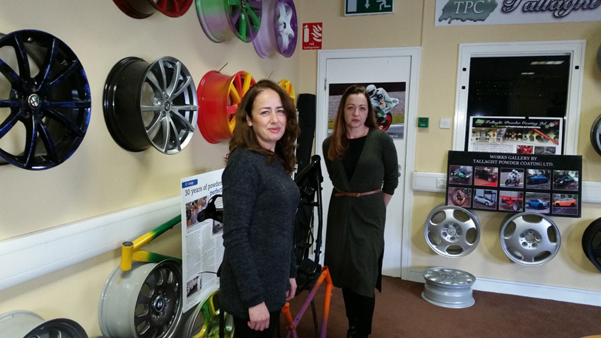Michelle and Suzanne from Tallaght Powder Coating