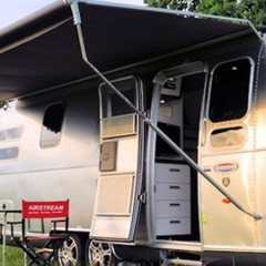 Glamping with wheels…Airstreams are the ultimate in luxury